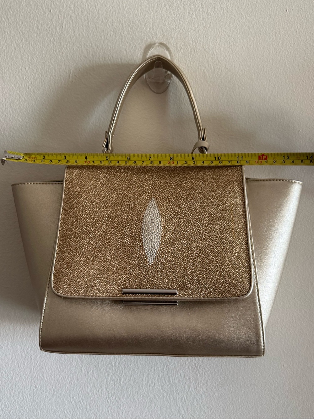 Rare Stingray Skin and Leather Bag - Picture 9 of 10